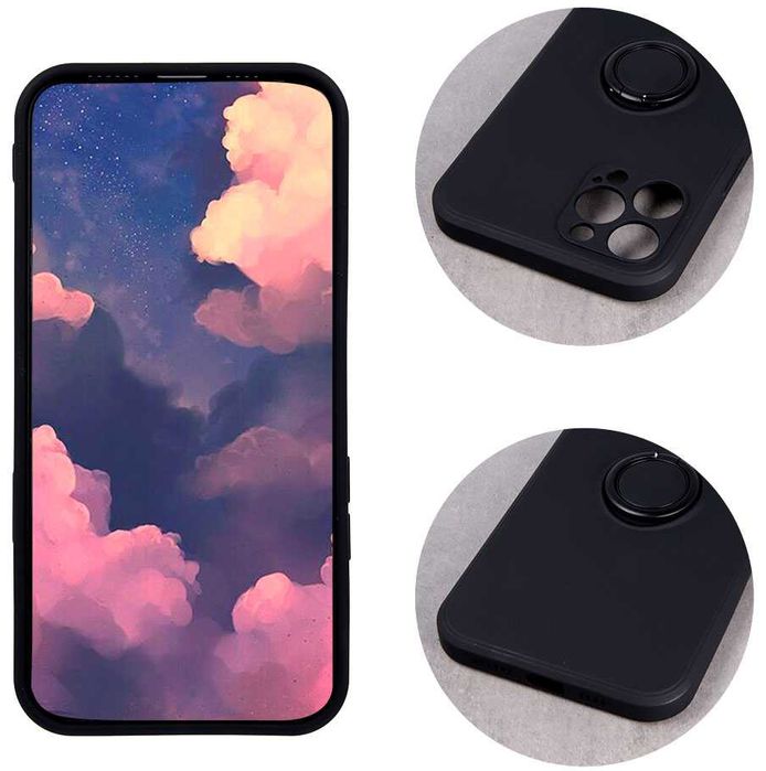 Plecki, Etui Finger Grip do Xiaomi Redmi 9A, 9AT, 9i kolor: czarny