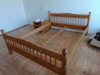 Rama łóżka drewniana