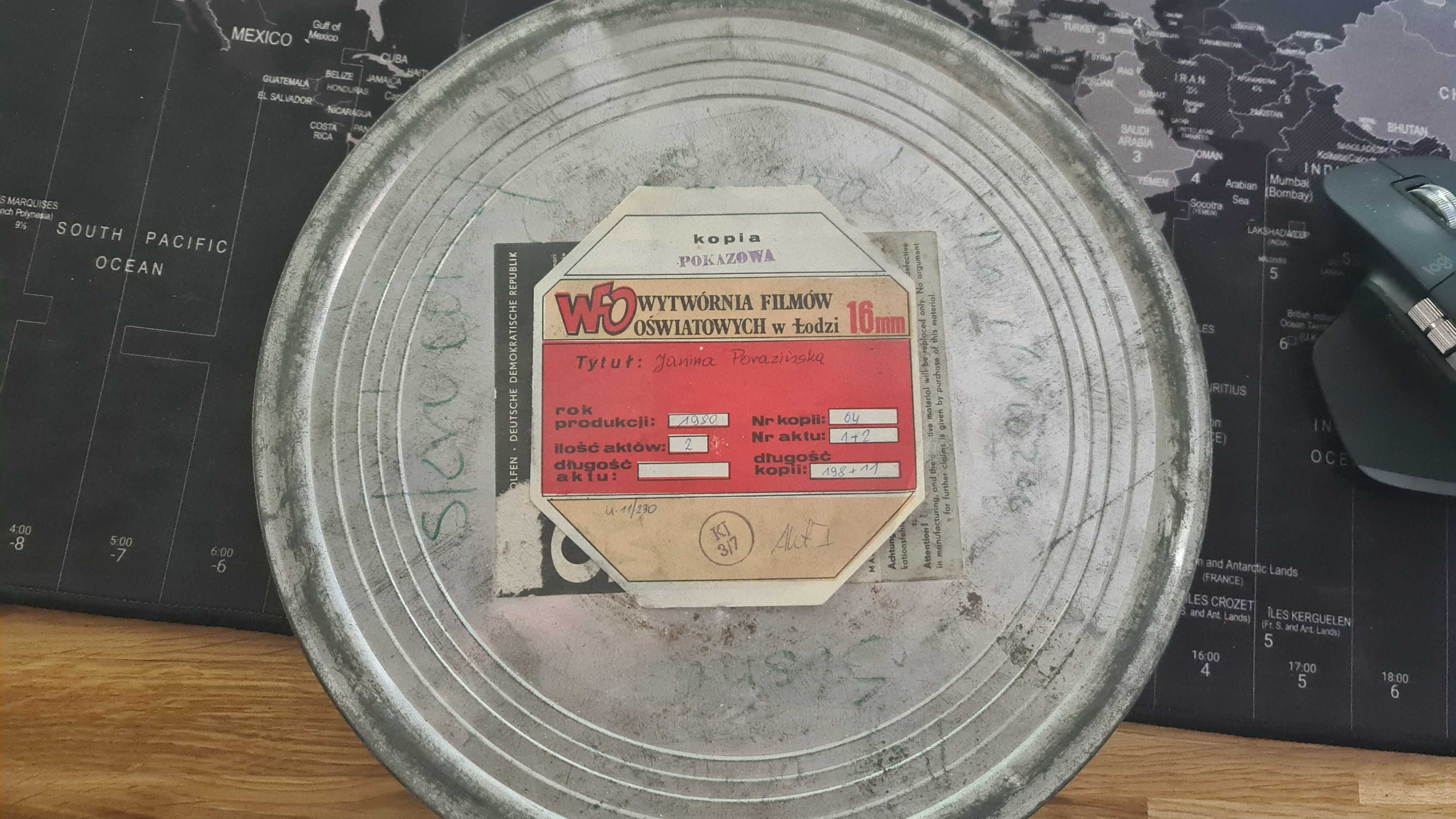 Film na taśmie 16mm. Janina Porazińska. 1980 rok