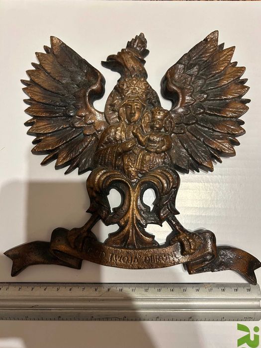 ryngraf orzeł mosiądz POD TWĄ OBRONĘ