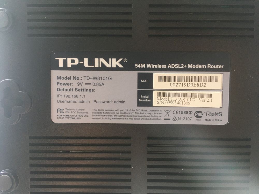 Sprzedam modem TP-Link TD-W8101G