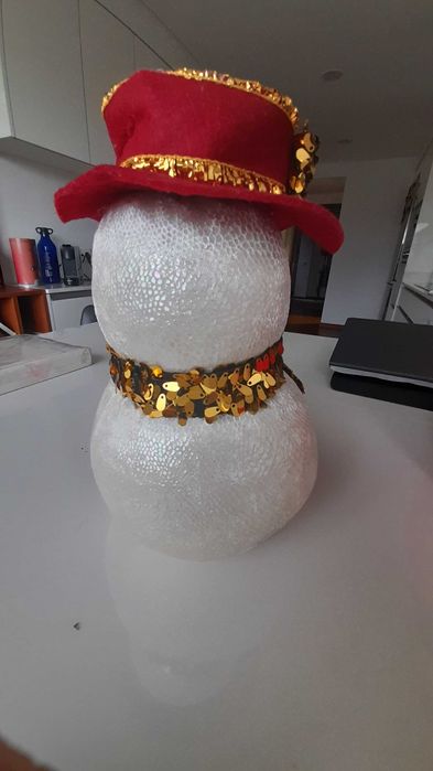 Boneco de neve decorativo natal