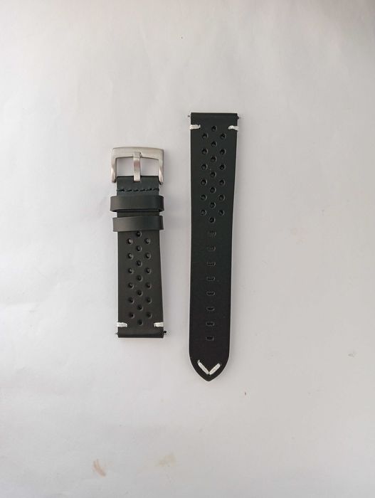 кожаный ремешок 20мм 22мм с перфорацией