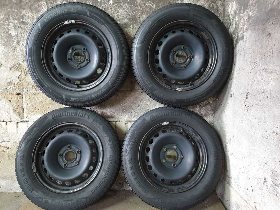 Felgi stal R15 5x114,3 opony 195/65R15 Renault Megane Kangoo Citan