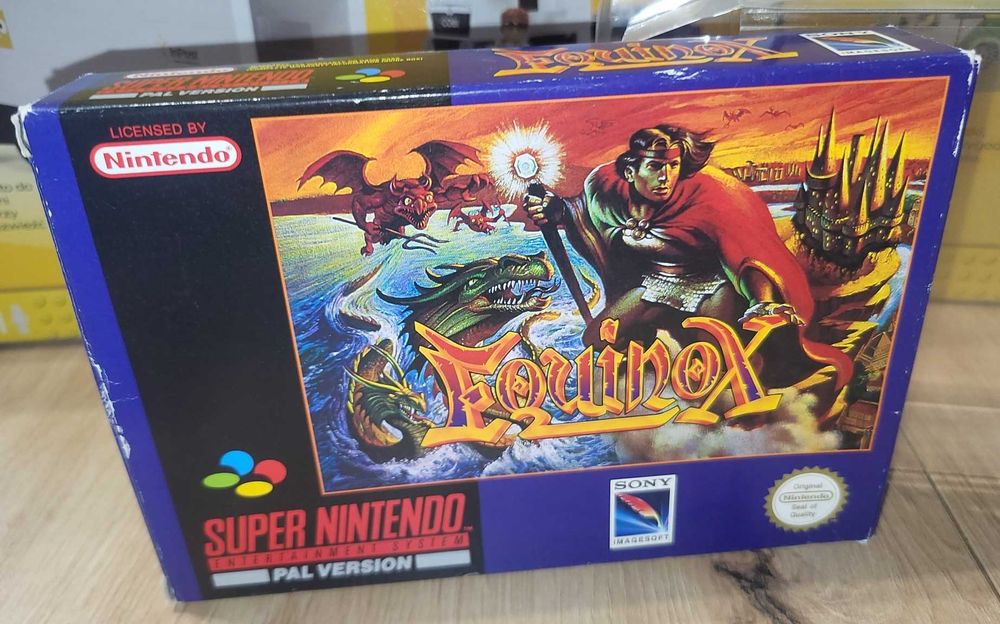Gra Equinox - NINTENDO SNES - BDB- stan CIB Komplet +Protektor