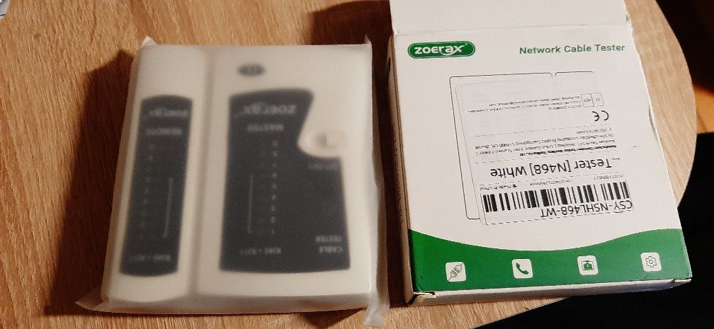 Tester kabli sieciowych lan rj45
