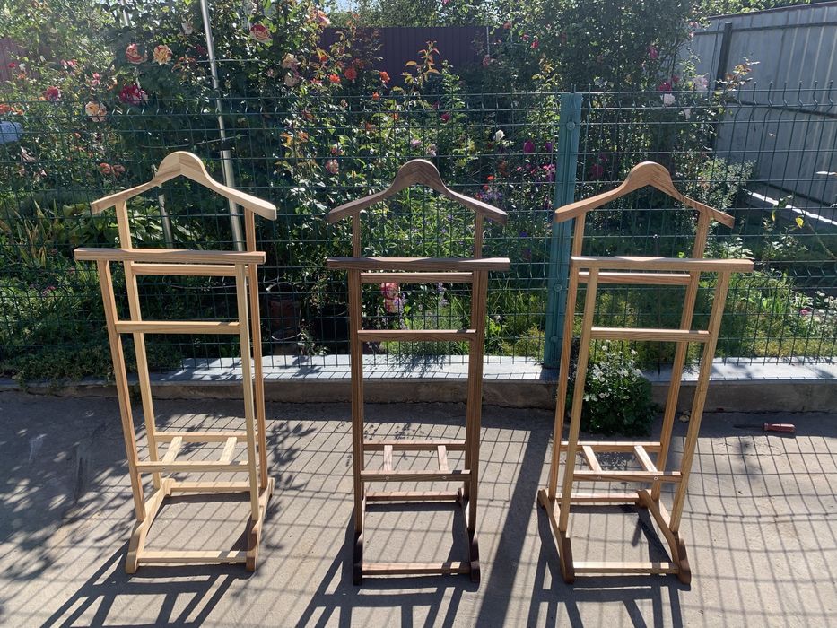 Вішалка Для Одягу Підлогова Дерев'яна З Натурального дерева (ясен)