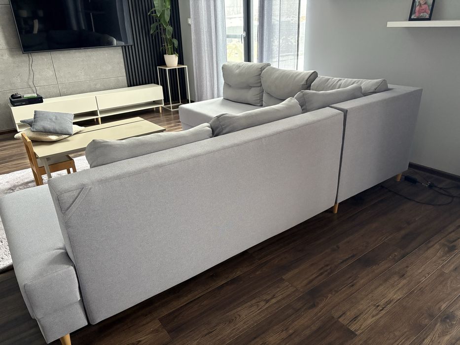 Ogromny narożnik kanapa wersalka sofa rozkładana do salonu