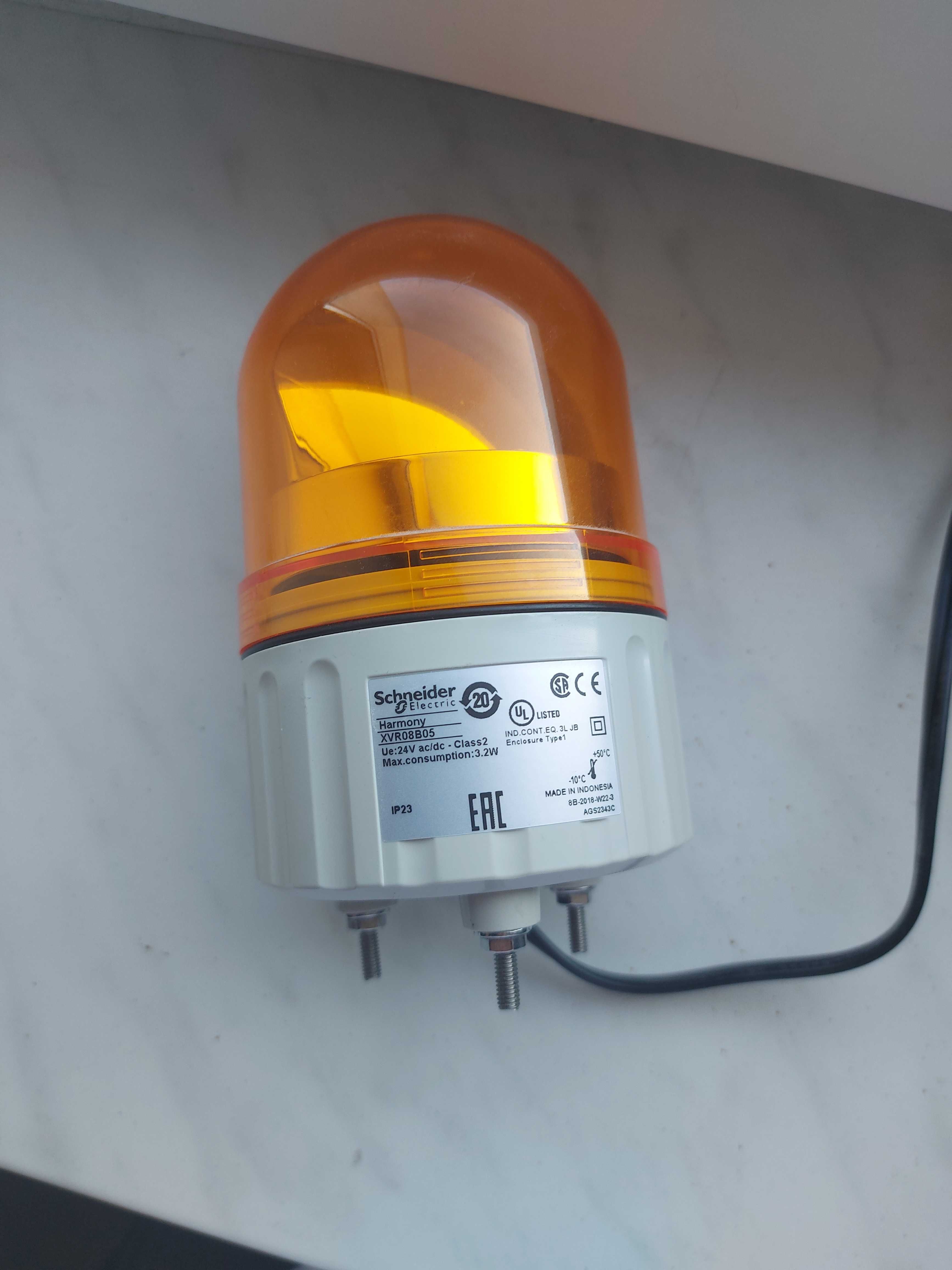 Schneider Lampa wirująca Fi 84 orange LED 24 V AC/DC  | XVR08B05