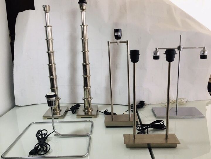 Candeeiro Moderno (Inox + cromado + ferro etc) - NOVOS