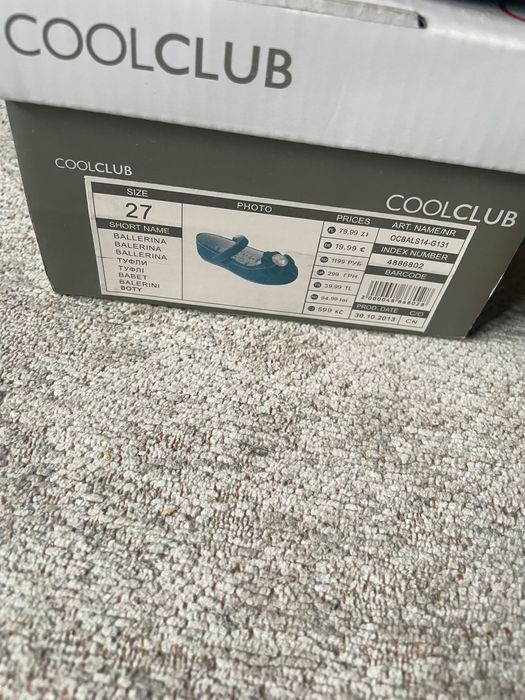 Buty balerinki dla dziewczynki granatowe roz. 27 Cool Club.