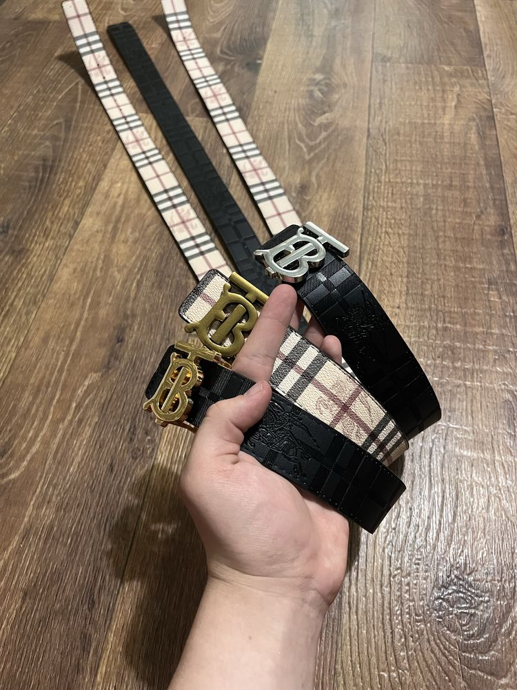 Ремень burberry монограмный двухсторонний