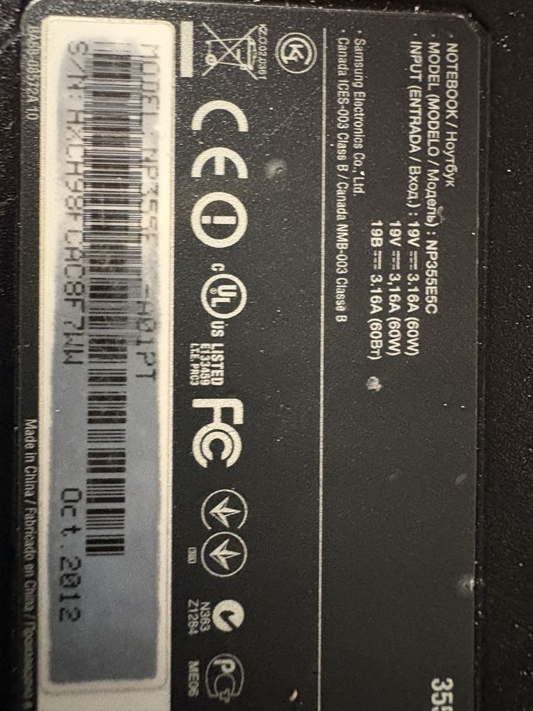 Portatil samsung