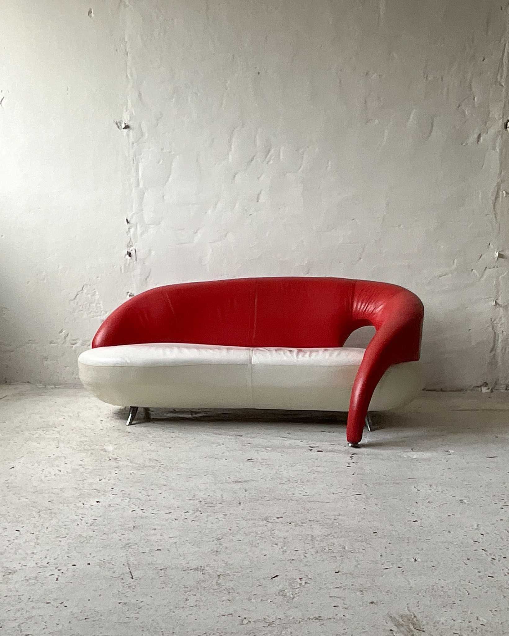 Fotel i sofa z lat 90 skóra vintage design