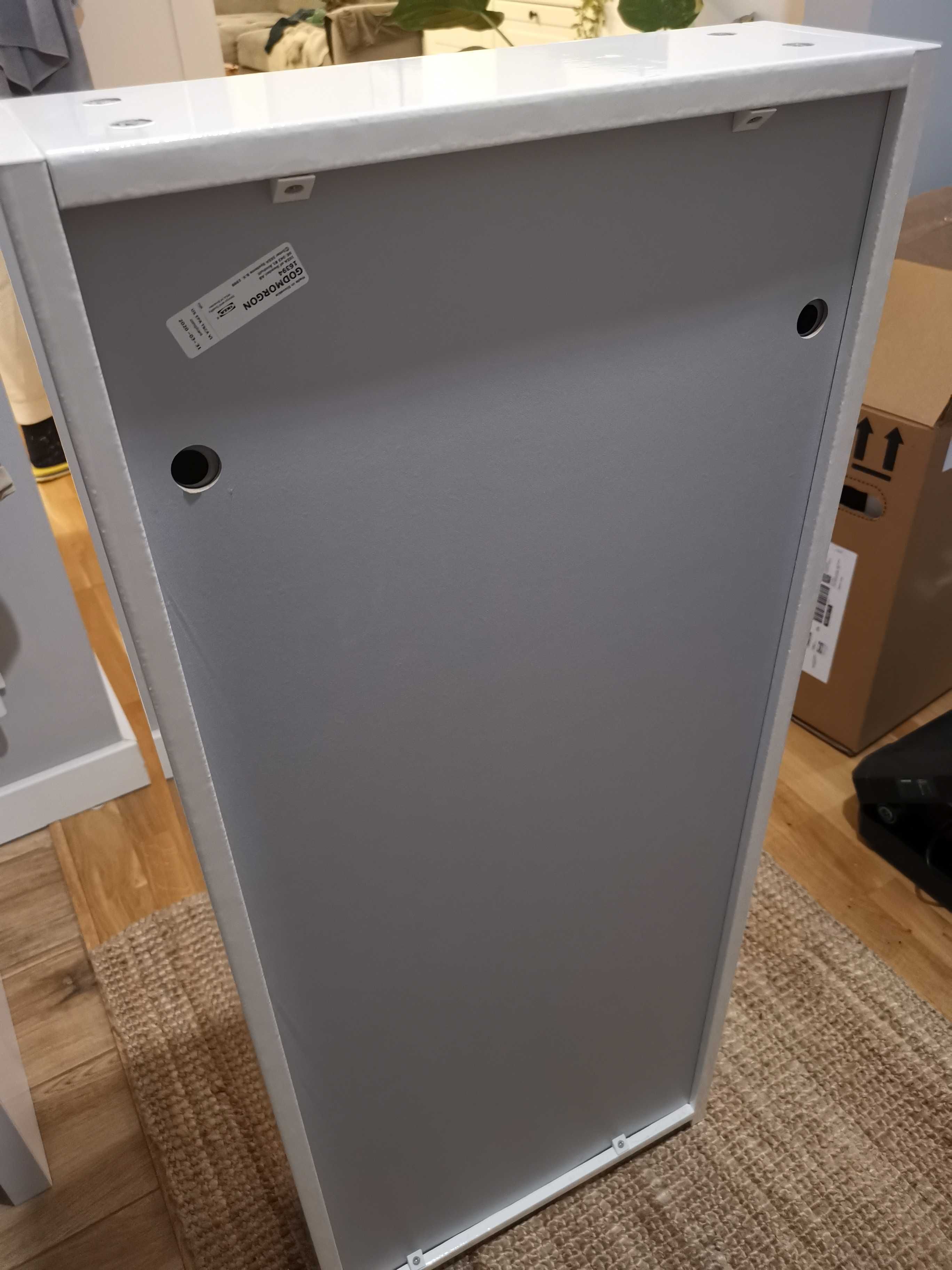 Szafka ścienna wisząca IKEA Godmorgon łazienkowa wysoki połysk