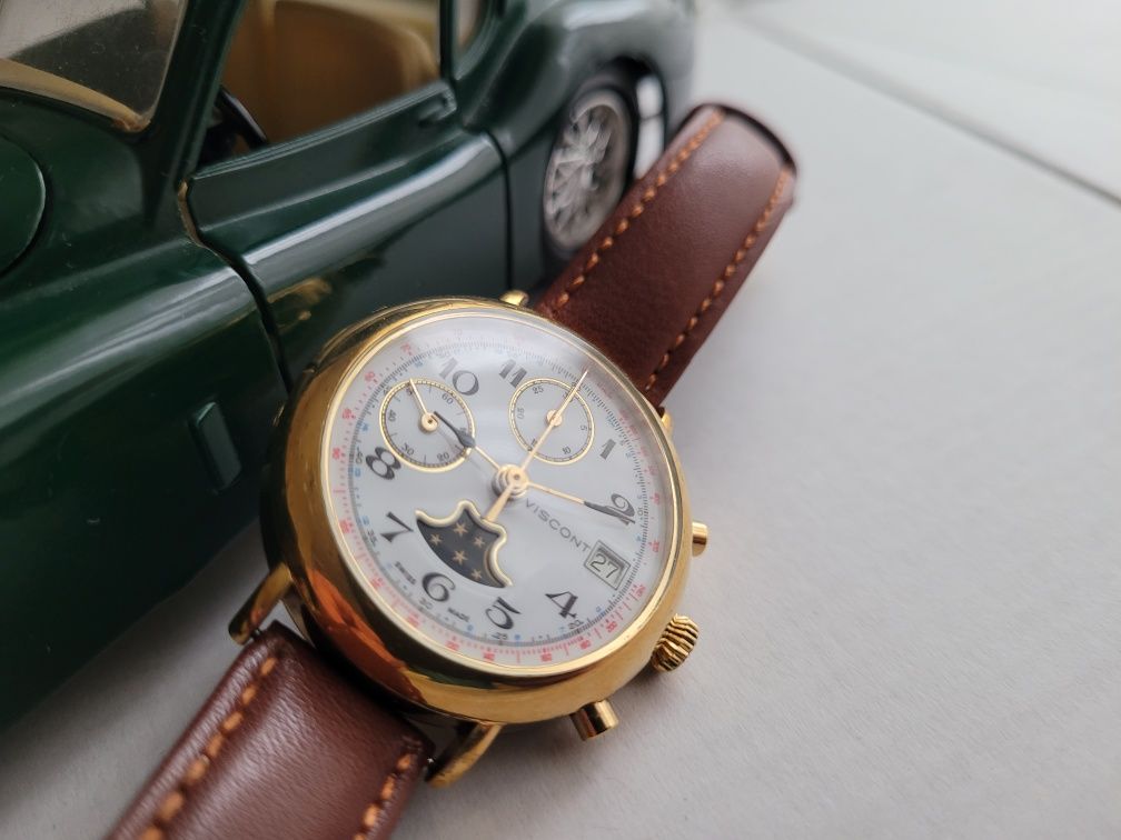 Часы Viscont хронограф, мех VALJOUX 7768 не Omega Oris Rolex Citizen S