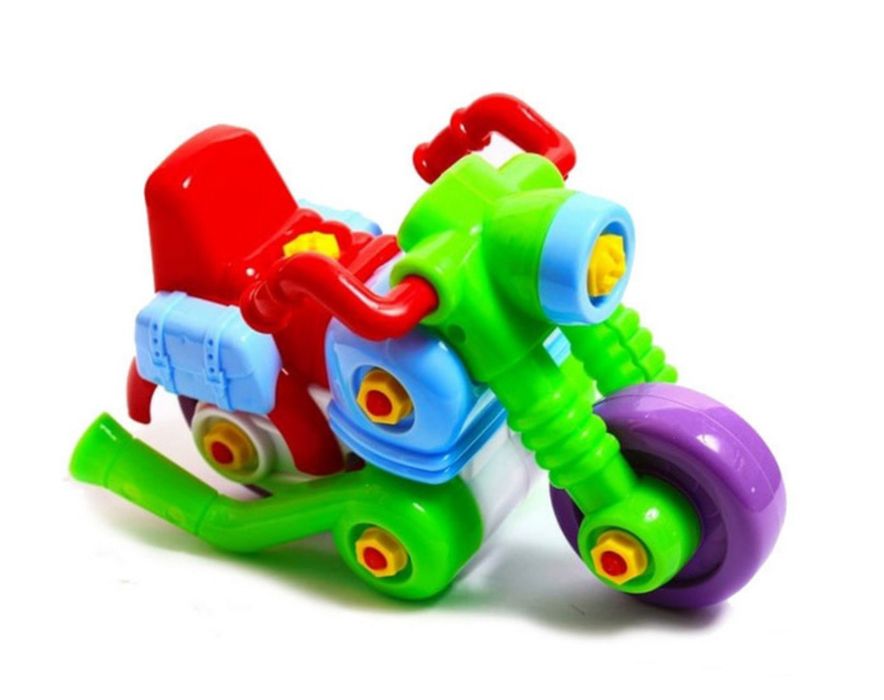 Конструктор с отверткой мотоцикл «Чоппер» Toys Plast и гоночная машина