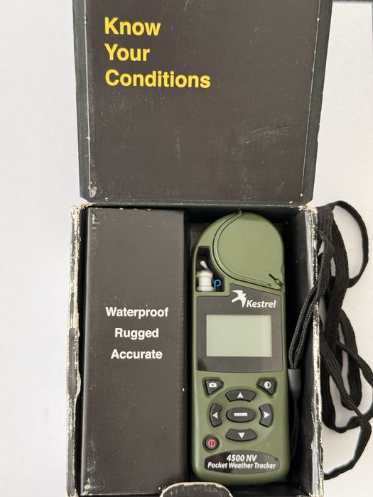 Портативна метеостанція Kestrel 4500NV Pocket Weather Tracker, олива