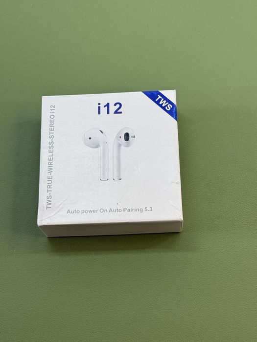 Безпровідні навушники TWS-i12, Bluetooth 5.0, IPX5