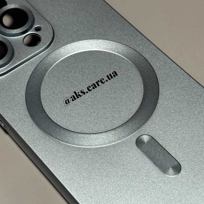 Блакитний бірюзовий силікон чохол MagSafe протиударний лінзи iPhone