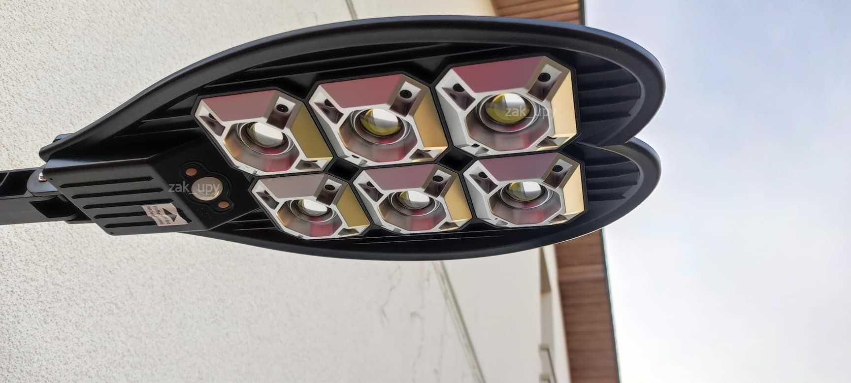 Lampa solarna uliczna latarnia led pilot czujnik ruchu zmierzchu 2szt
