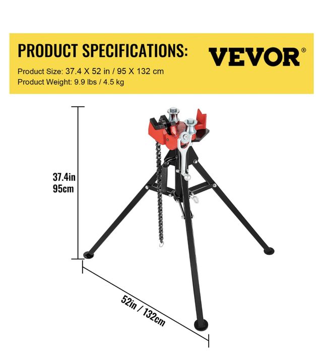 Тринога, лещата, тиски, для зварювальника, сварщика Vevor