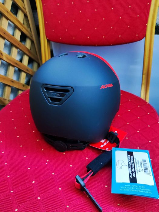 Kask Rowerowy na Rower Skuter Deskorolkę rolki czerwony Alpina Hackney