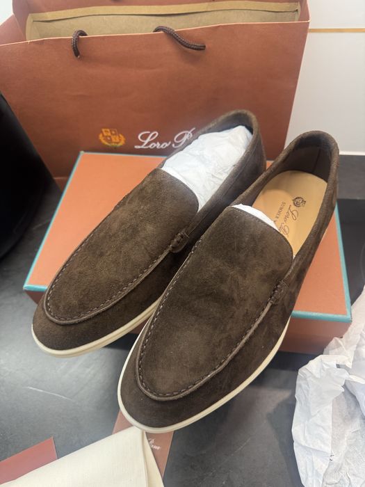 Męskie mokasyny loro piana brąz skorzane