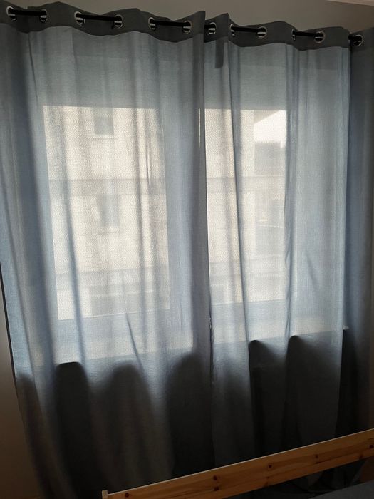 Zasłona inspire 140x280 niebieska