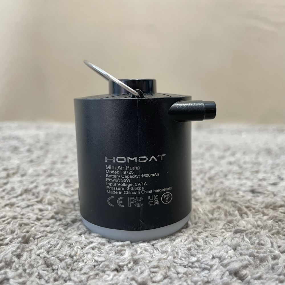 Mini pompka elektryczna 2w1 z lampka HOMDAT