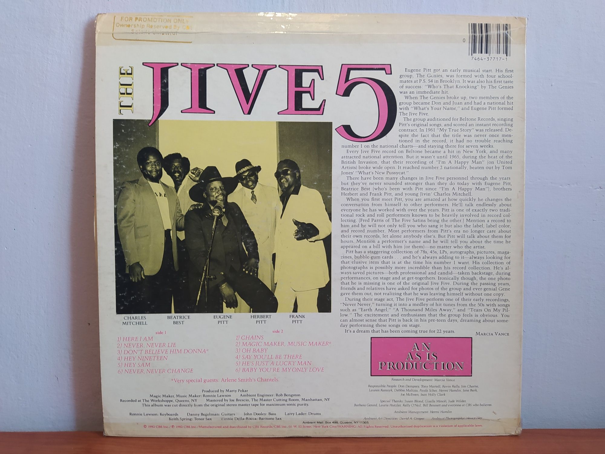 The Jive 5 feat. Eugene Pitt - Here We Are |LP