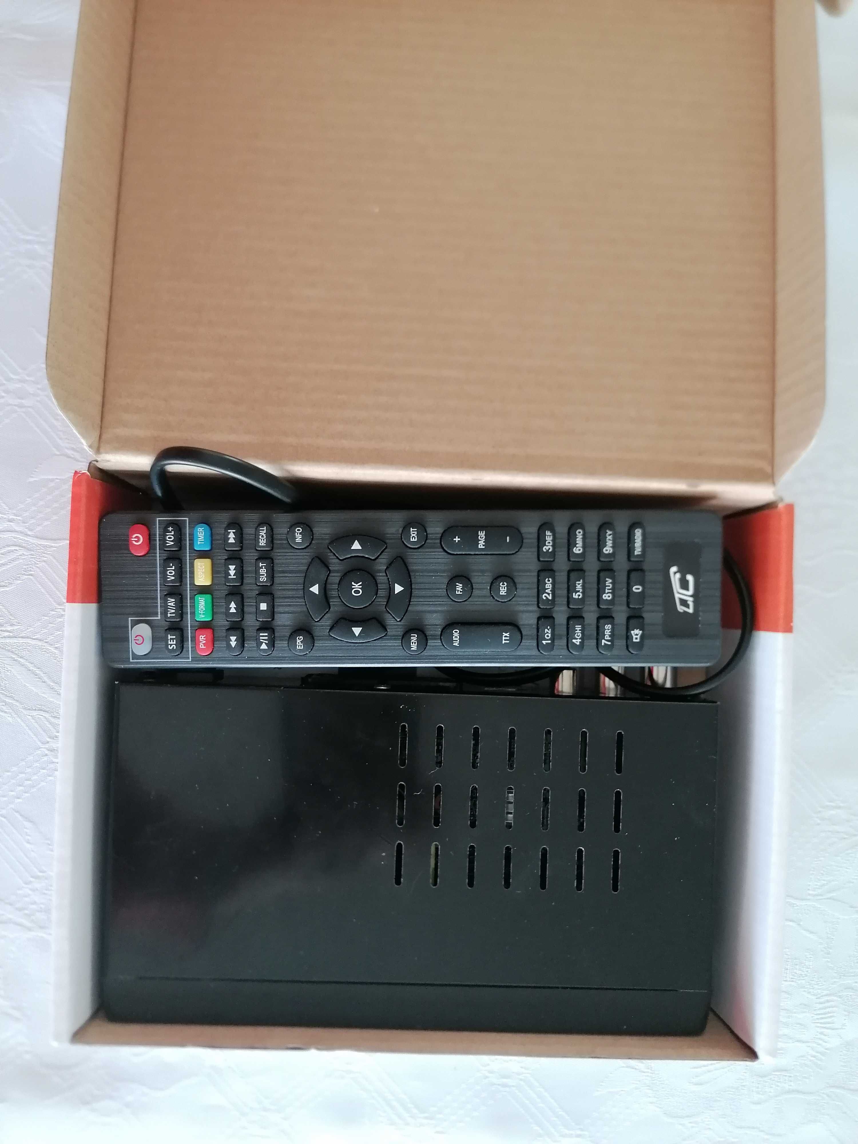 Tuner DVB-T-2 LTC TV naziemnej DVB505 z pilotem H.265