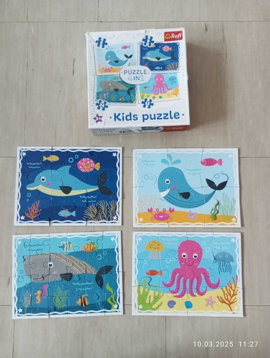Zestaw puzzle 3 sztuki Nemo, księżniczka Zosia, morze wiek 3 +
