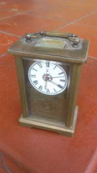 Stary zegar podróżny kareciak z pozytywką 1897 zabytkowy