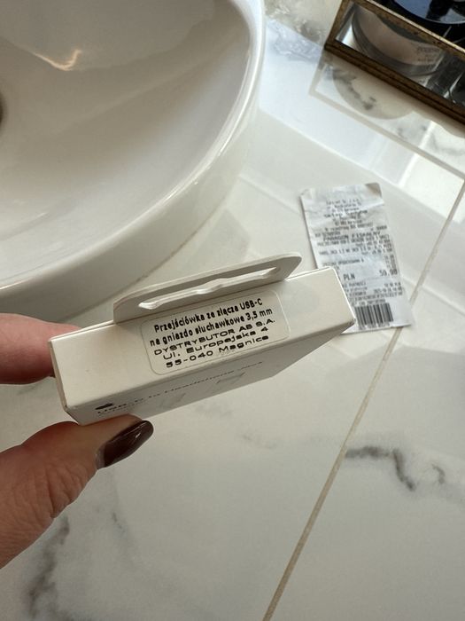 Apple przejsciówka USB-C jack gniazdo sluchawek