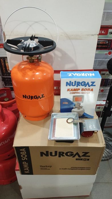 Газовый Балон Пропан-бутан 11 кг 27л, 50л, 15л с горелкой