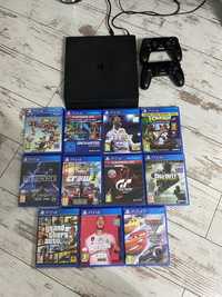 playstation 4 500gb 11 gier Fifa, gta, grand turismo, Call of duty