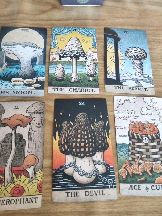Карты таро с изображением грибов