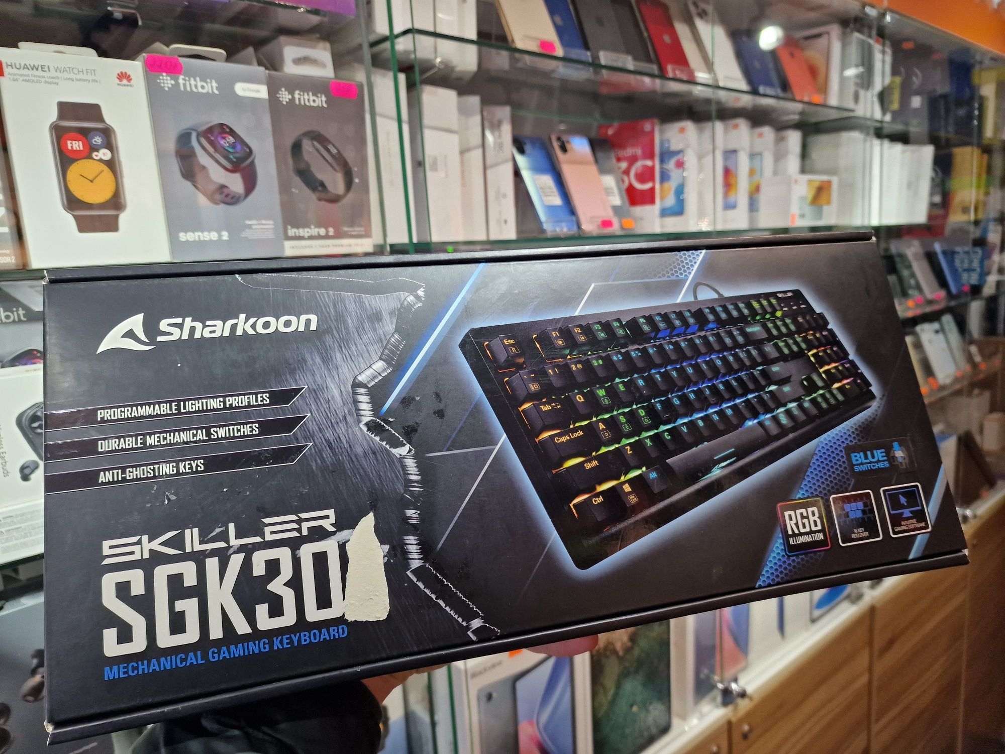 Механічна Клавіатура sharkoon skiller sgk30 синя підсвідка
Наявність 1