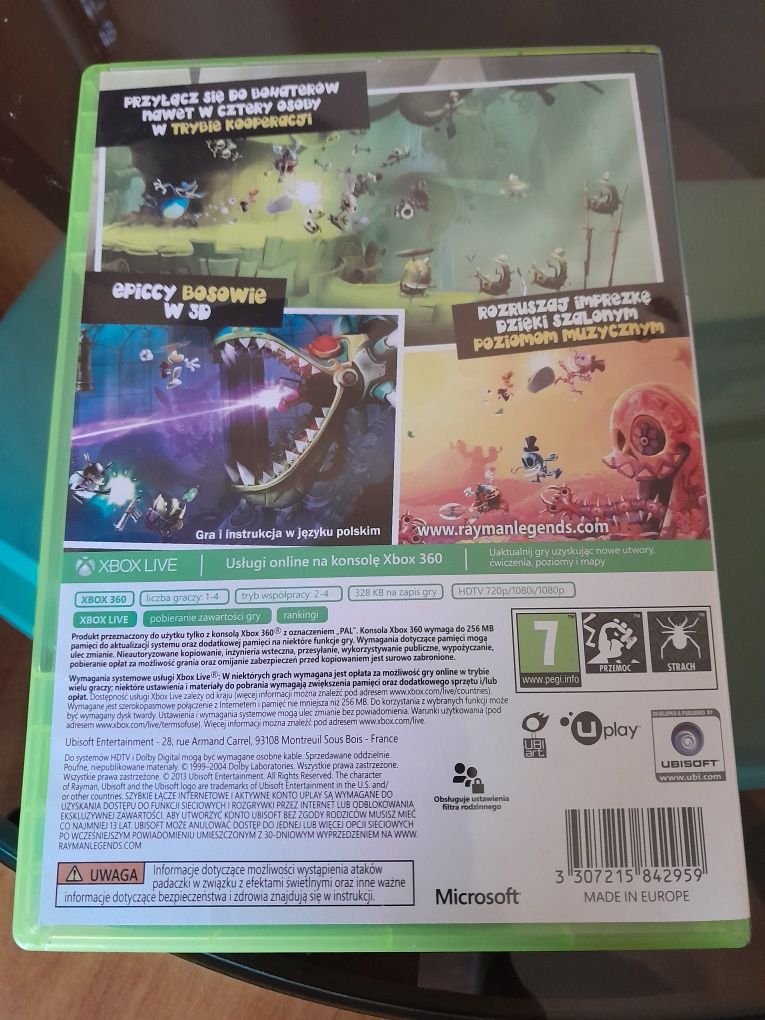 Rayman Legends Pl.Stan BBD.X box 360