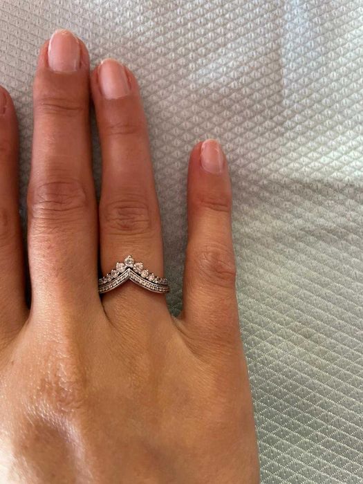Anel PANDORA Princesa Wishbone NOVO