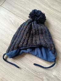 ciepła zimowa czapka z pomponem dla dziecka  18-36miesięcy = 49-52cm