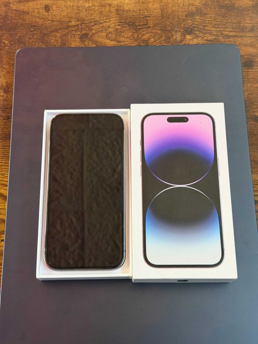 iPhone 14 PRO 256gb purple fioletowy jak nowy + szkło i etui