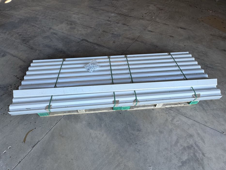 Chapa perfilada 3m lacadas de branco 270m2