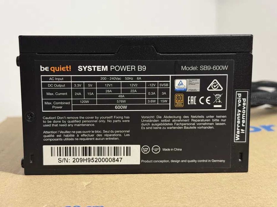 Be Quiet SB9 600W