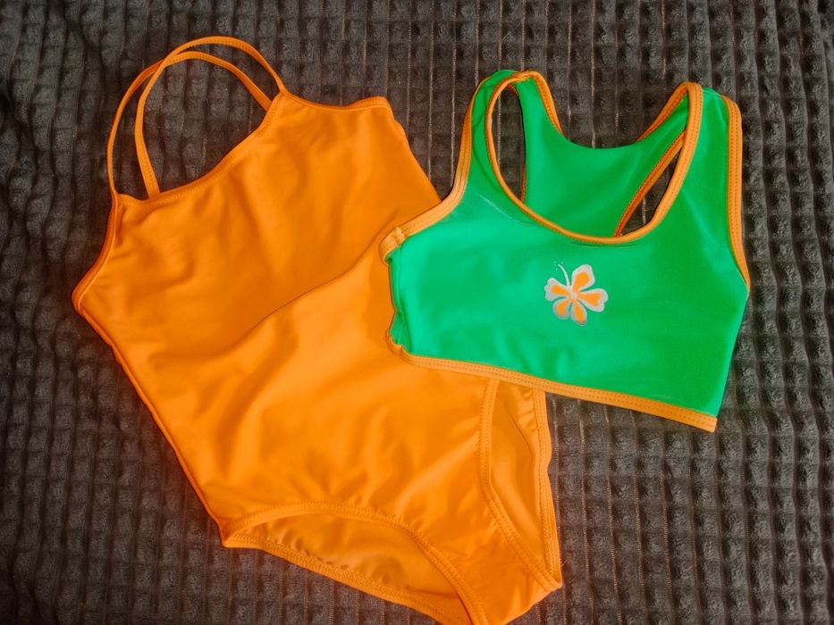 Strój kąpielowy i top na 5-6lat r.110-116