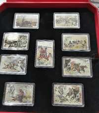 Panorama Racławicka 9 srebrnych numizmatów