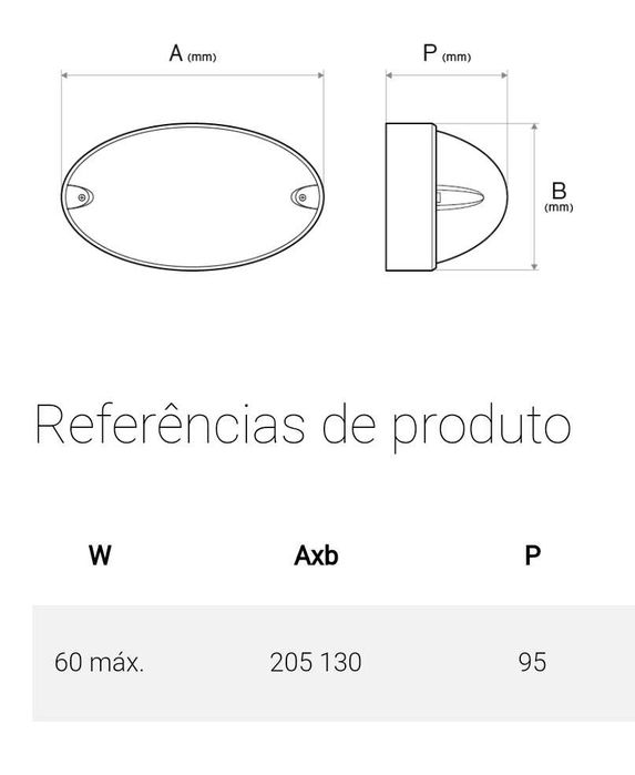 Plafon candeeiro aplique oval parede exterior branco opalino (novo)