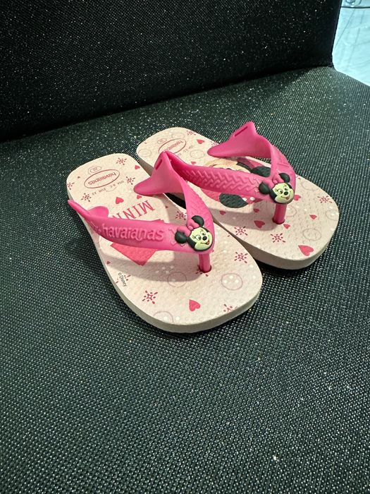 Chinelos Havaianas Rosa Minnie 20