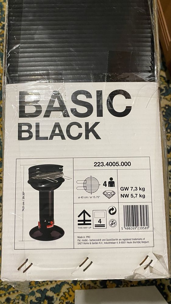 Barbecook Basic Black QuickStart 223.4005.000 гриль барбекю мангал